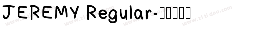 JEREMY Regular字体转换